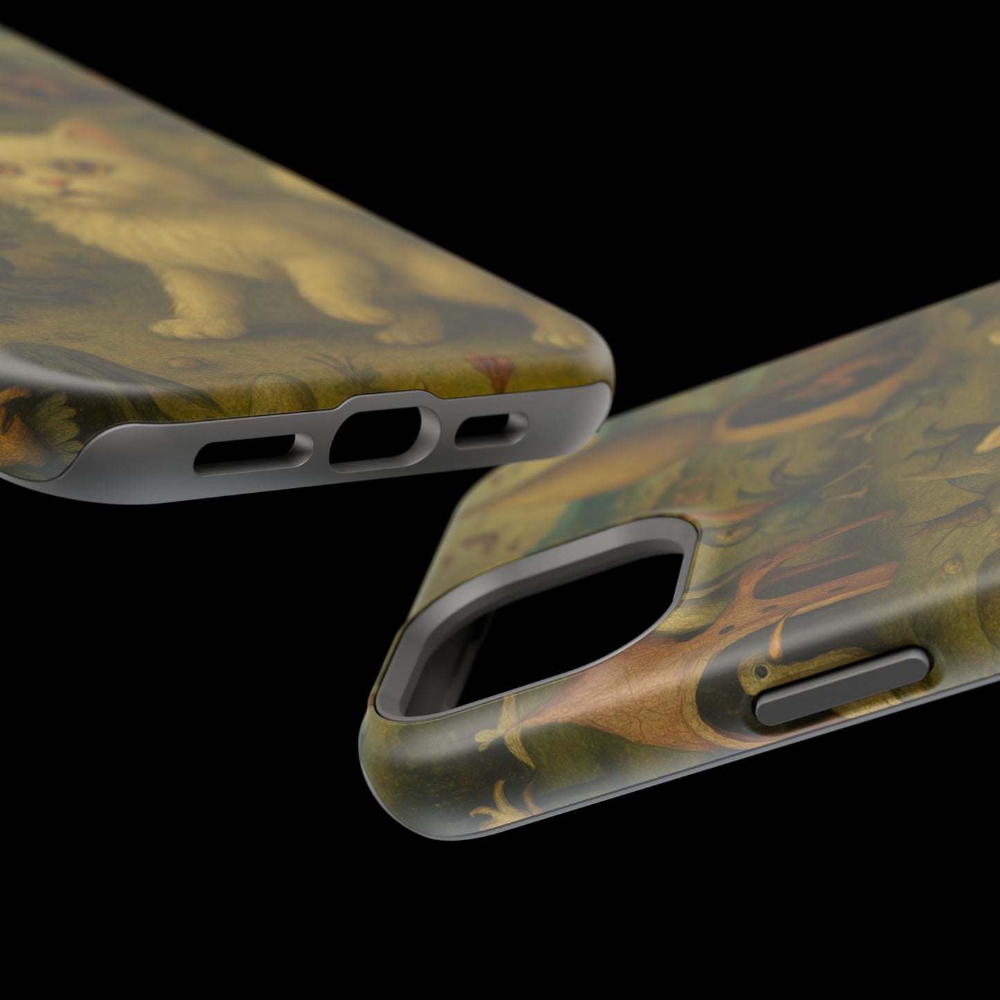 Garden of Cat Delights – Bosch Inspired – iPhone 16, 15, 14, 13 – MagSafe Magnetic Tough Case by HitStickers