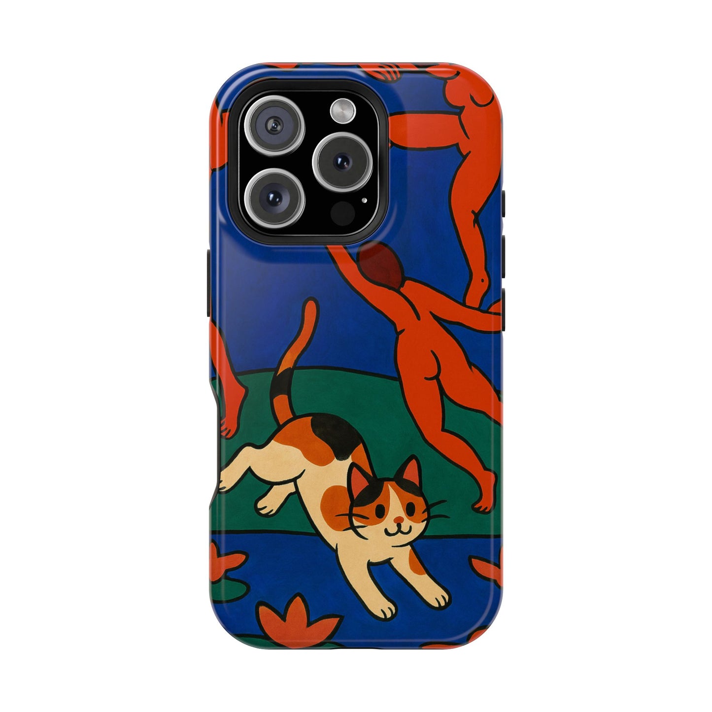 Dancing with the Cat – Matisse Inspired – iPhone 16, 15, 14, 13 – MagSafe Magnetic Tough Case by HitStickers