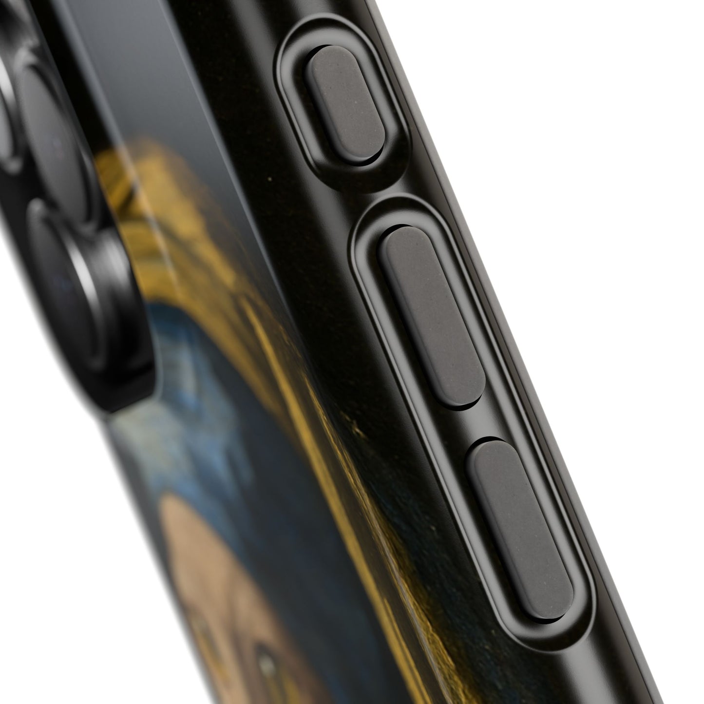 Cat with a Pearl Earring – Vermeer Inspired – iPhone 16, 15, 14, 13 – MagSafe Magnetic Tough Case by HitStickers