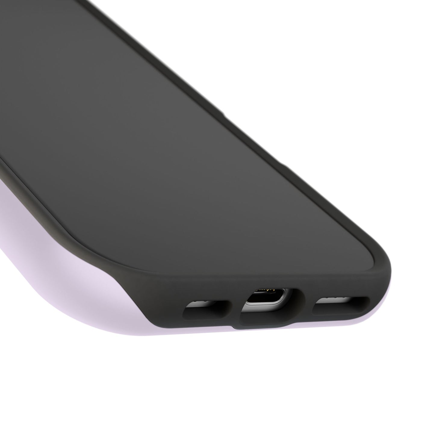 Lavender Love Striped – iPhone 16, 15, 14, 13 – MagSafe Magnetic Tough Case by HitStickers