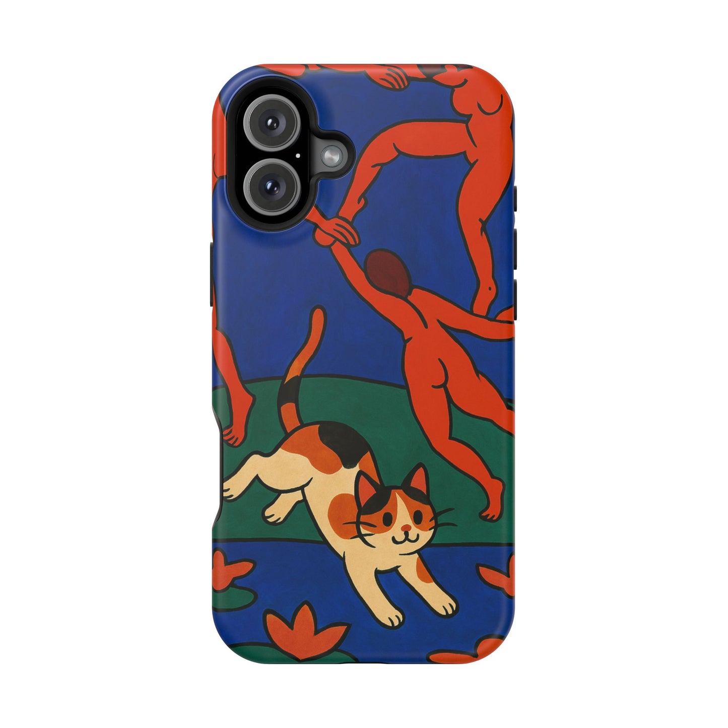 Dancing with the Cat – Matisse Inspired – iPhone 16, 15, 14, 13 – MagSafe Magnetic Tough Case by HitStickers