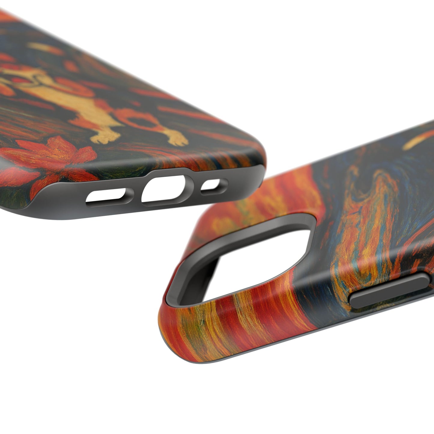 The Cat Scream – Munch Inspired – iPhone 16, 15, 14, 13 – MagSafe Magnetic Tough Case by HitStickers