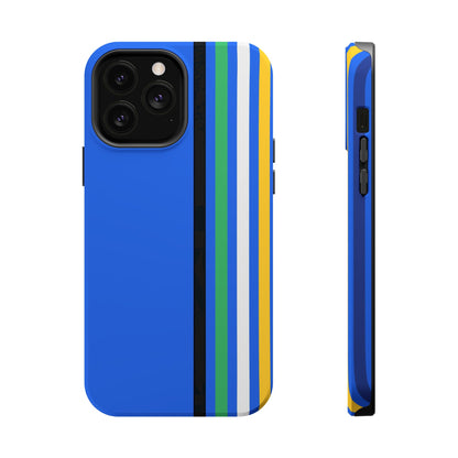 Electric Stripes iPhone 16, 15, 14, 13 - MagSafe Magnetic Tough Case by HitStickers