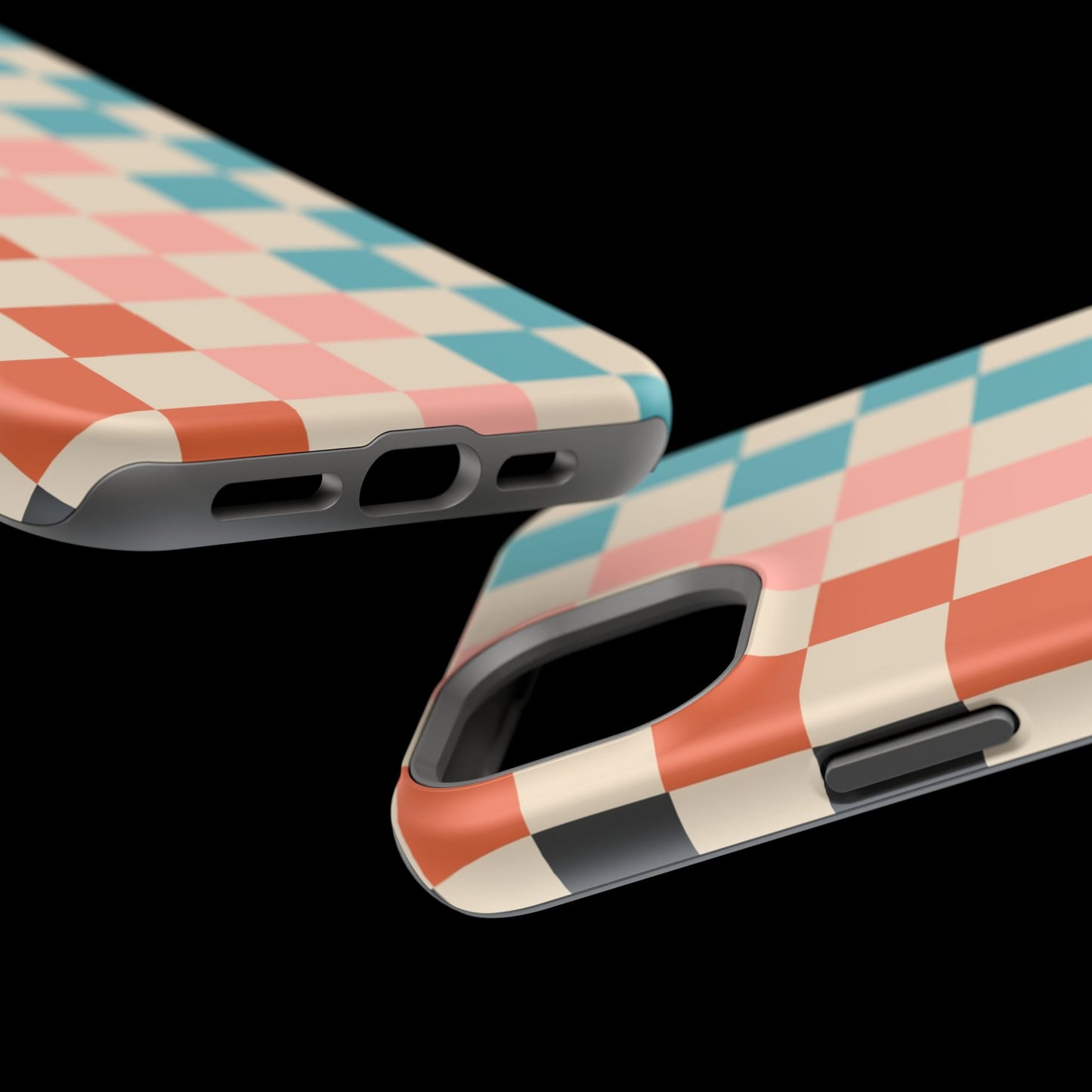 Retro Check Pop – iPhone 16, 15, 14, 13 – MagSafe Magnetic Tough Case by HitStickers