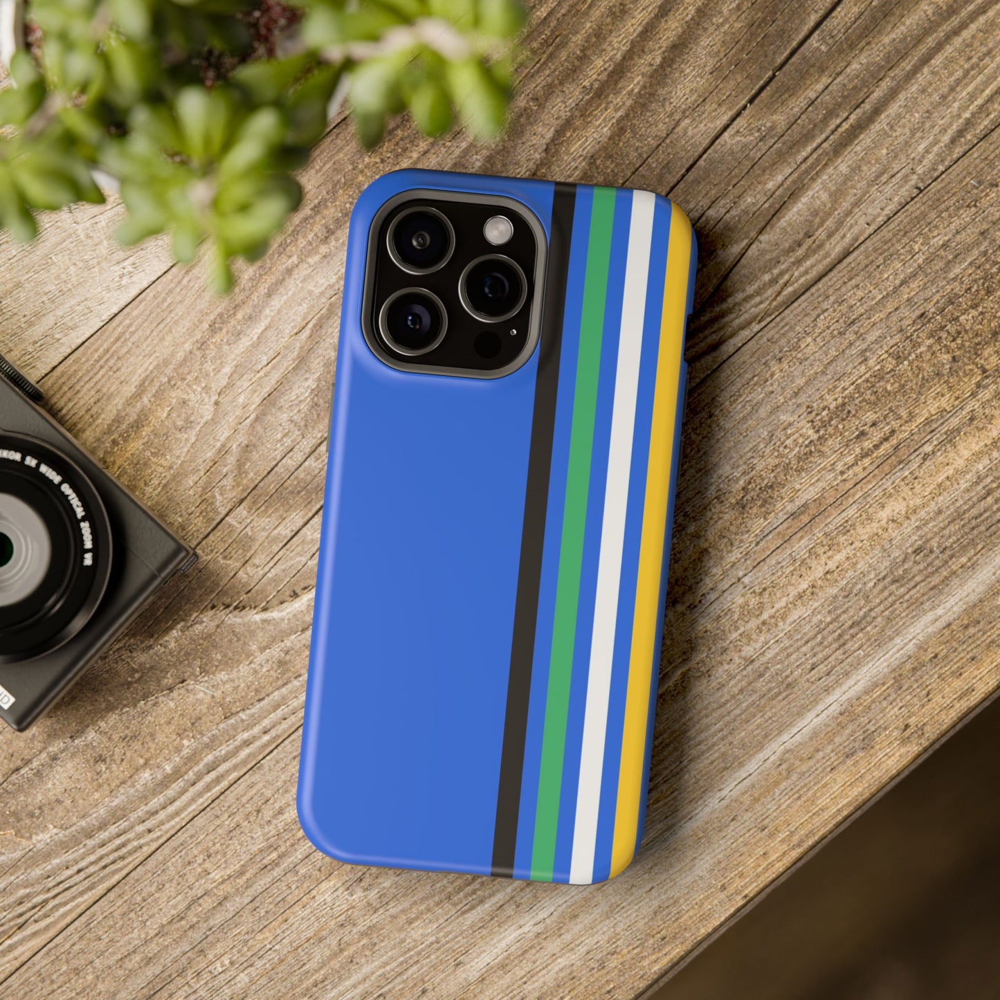 Electric Stripes iPhone 16, 15, 14, 13 - MagSafe Magnetic Tough Case by HitStickers