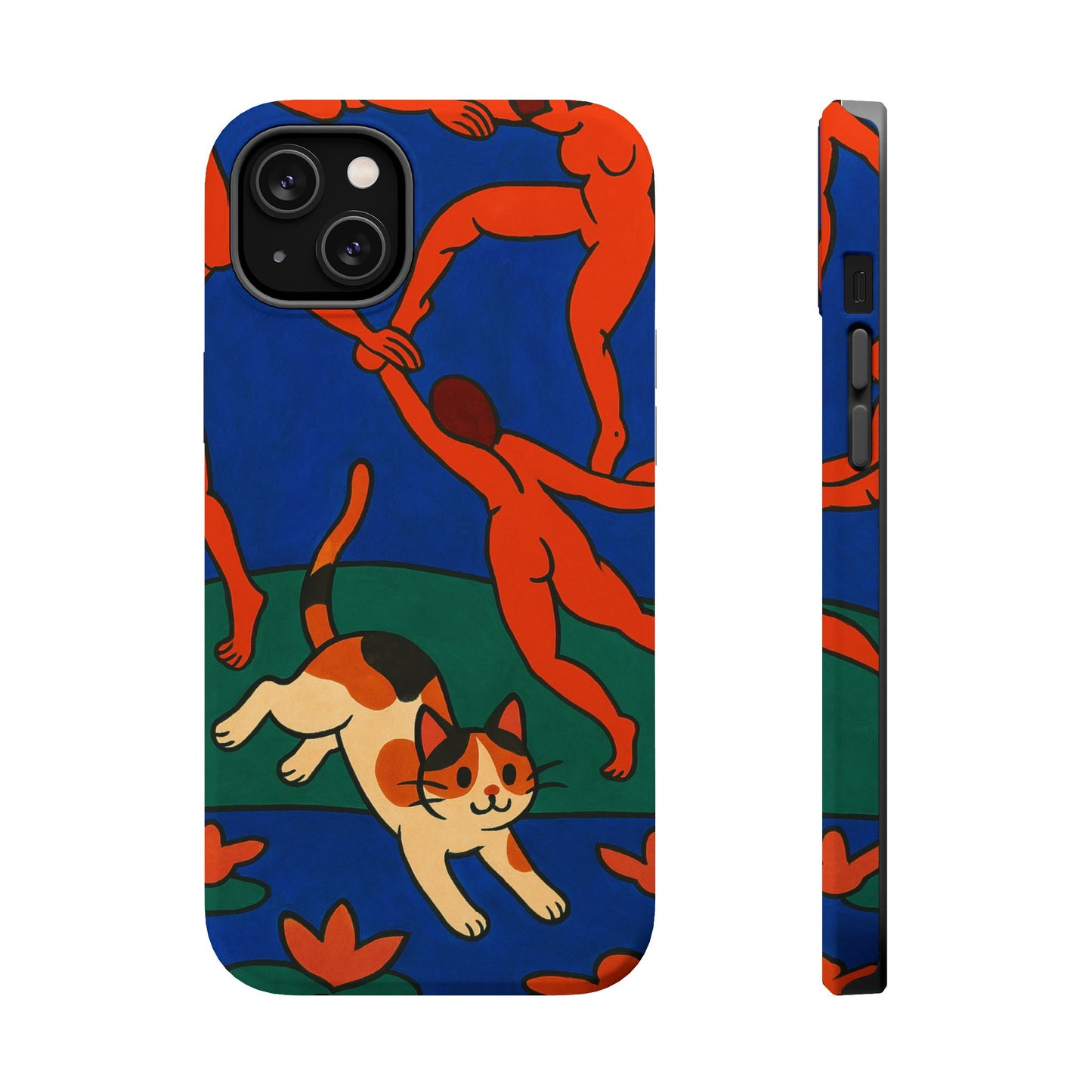 Dancing with the Cat – Matisse Inspired – iPhone 16, 15, 14, 13 – MagSafe Magnetic Tough Case by HitStickers
