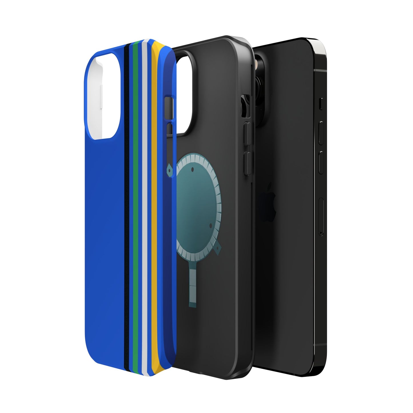 Electric Stripes iPhone 16, 15, 14, 13 - MagSafe Magnetic Tough Case by HitStickers