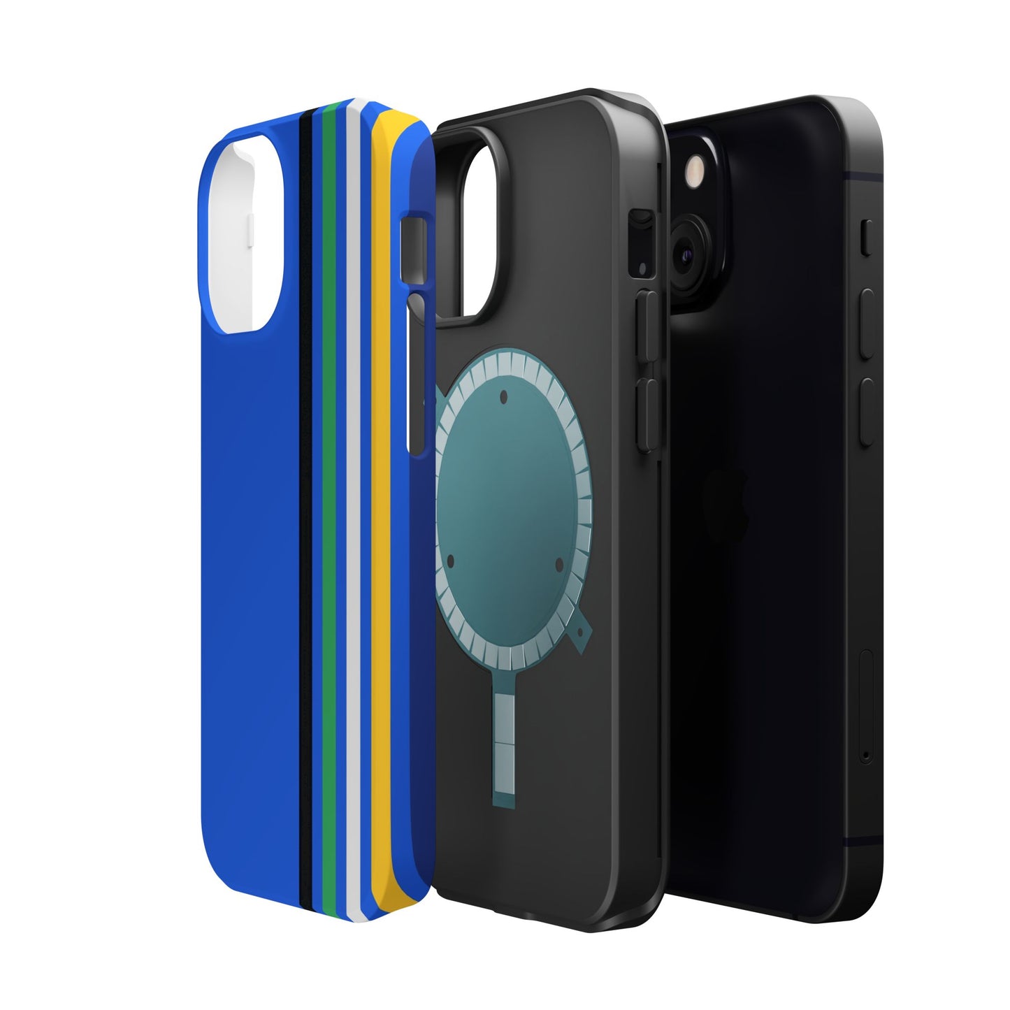 Electric Stripes iPhone 16, 15, 14, 13 - MagSafe Magnetic Tough Case by HitStickers