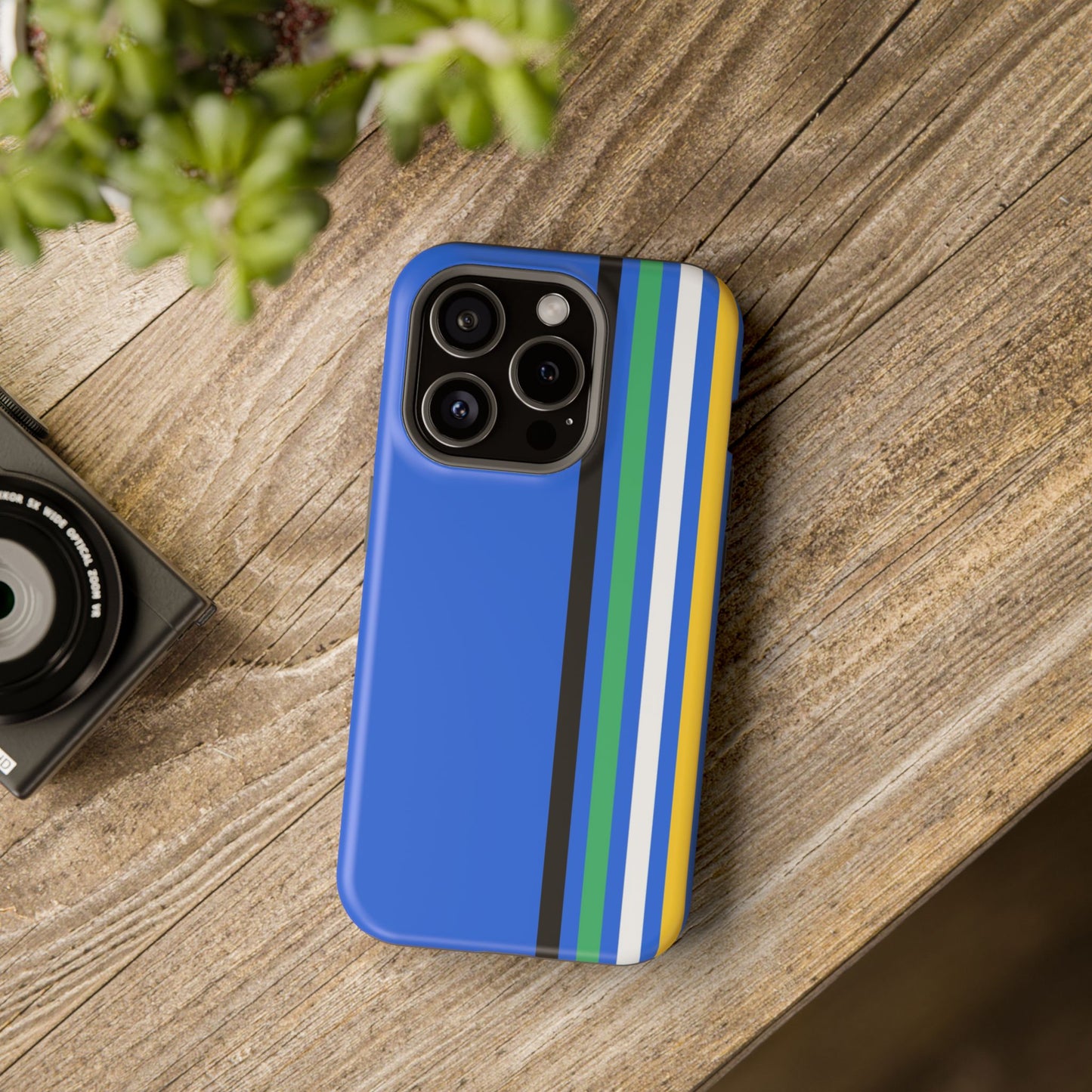 Electric Stripes iPhone 16, 15, 14, 13 - MagSafe Magnetic Tough Case by HitStickers
