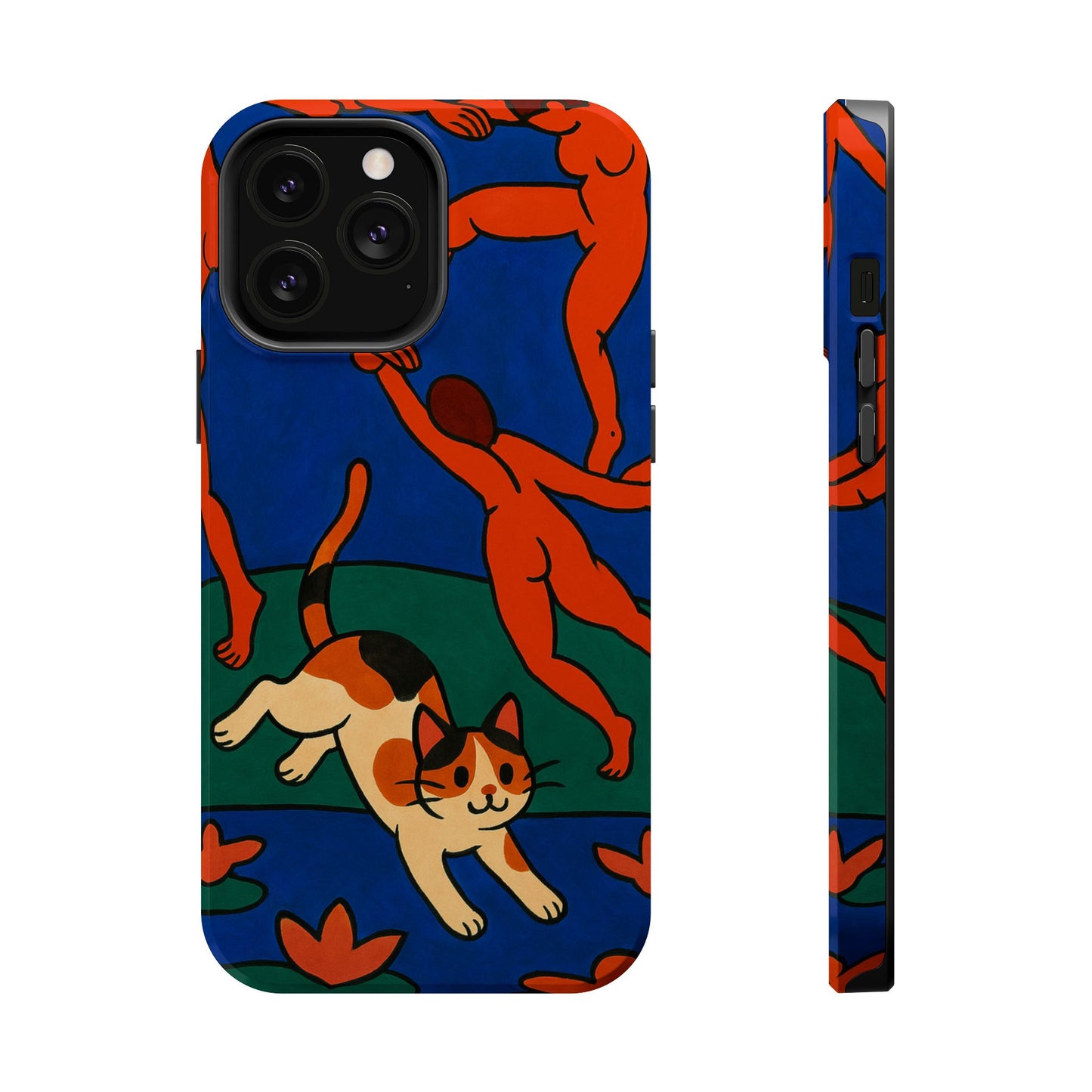 Dancing with the Cat – Matisse Inspired – iPhone 16, 15, 14, 13 – MagSafe Magnetic Tough Case by HitStickers