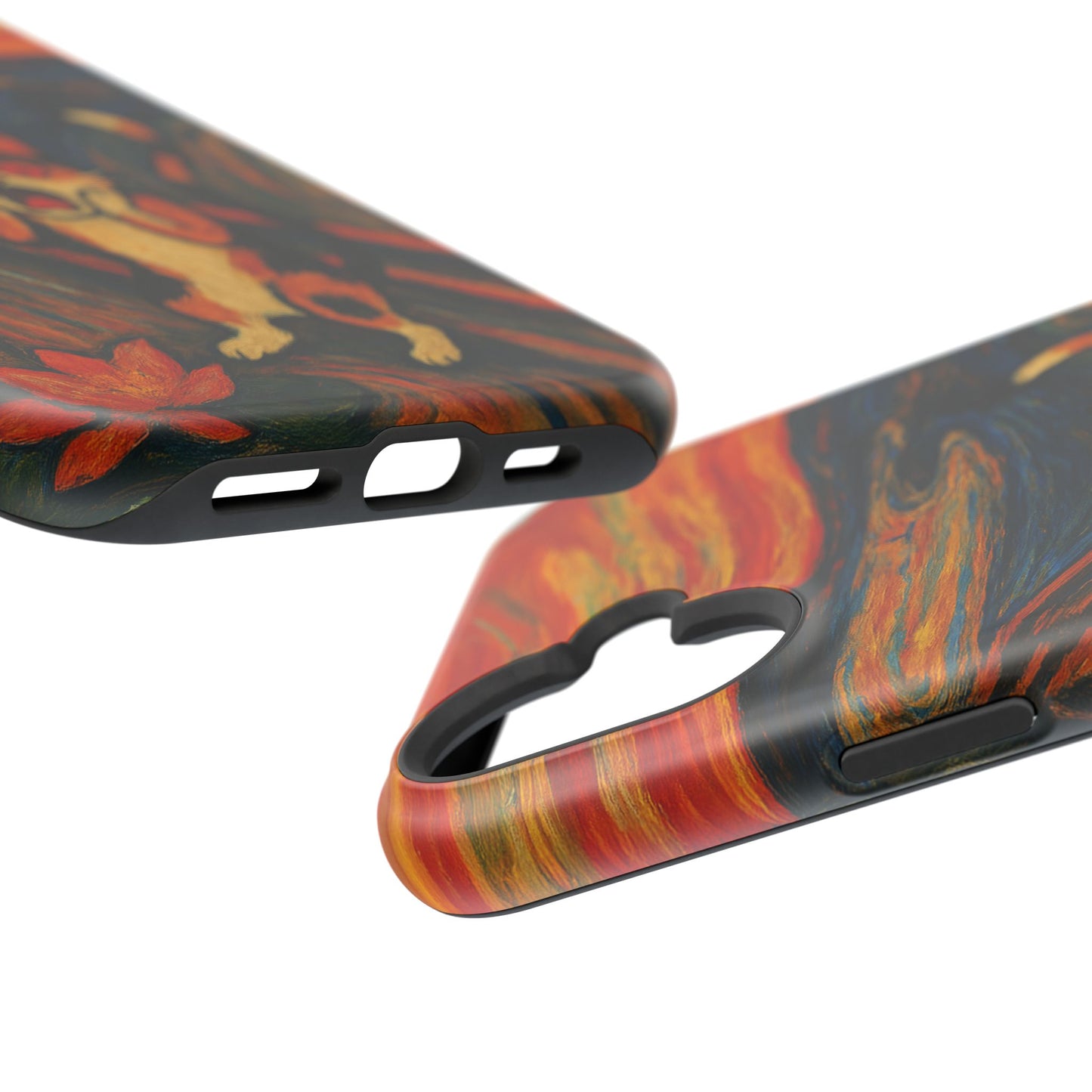 The Cat Scream – Munch Inspired – iPhone 16, 15, 14, 13 – MagSafe Magnetic Tough Case by HitStickers