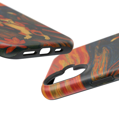 The Cat Scream – Munch Inspired – iPhone 16, 15, 14, 13 – MagSafe Magnetic Tough Case by HitStickers