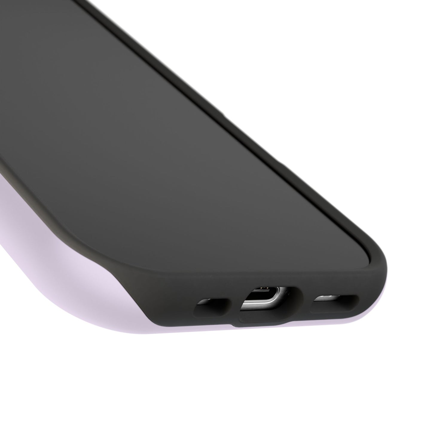 Lavender Love Striped – iPhone 16, 15, 14, 13 – MagSafe Magnetic Tough Case by HitStickers
