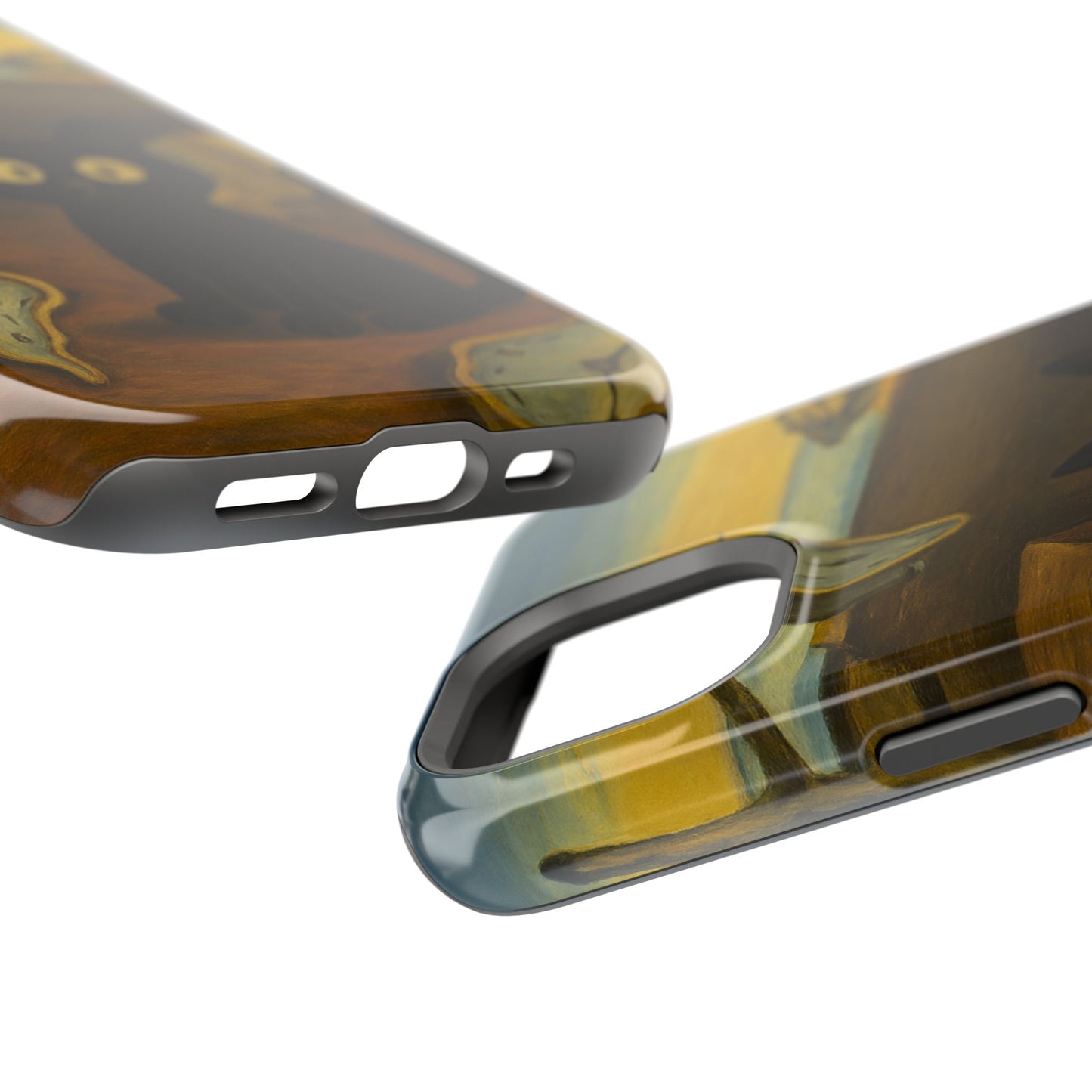 The Cat of Melting Time – Dalí Inspired – iPhone 16, 15, 14, 13 – MagSafe Magnetic Tough Case by HitStickers