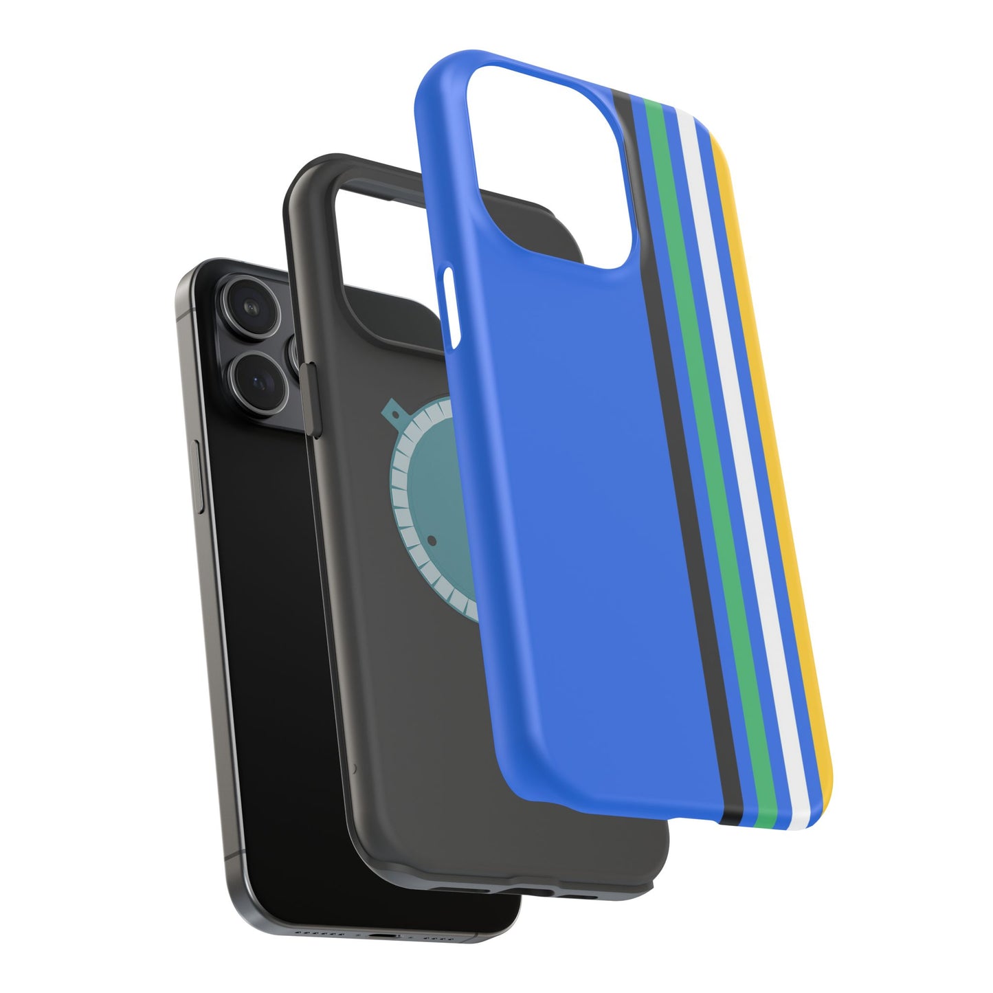 Electric Stripes iPhone 16, 15, 14, 13 - MagSafe Magnetic Tough Case by HitStickers