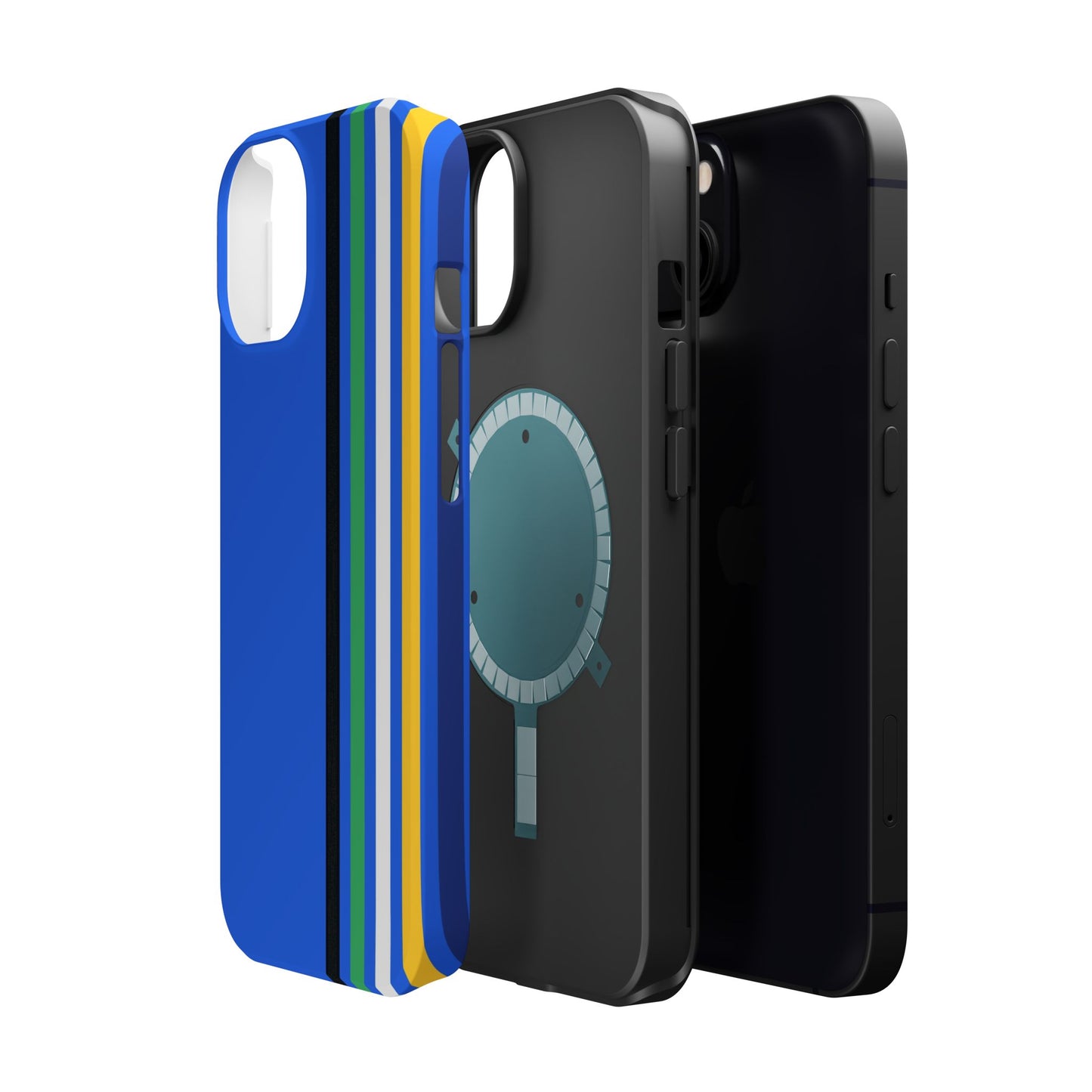 Electric Stripes iPhone 16, 15, 14, 13 - MagSafe Magnetic Tough Case by HitStickers