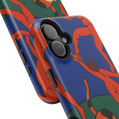 Dancing with the Cat – Matisse Inspired – iPhone 16, 15, 14, 13 – MagSafe Magnetic Tough Case by HitStickers