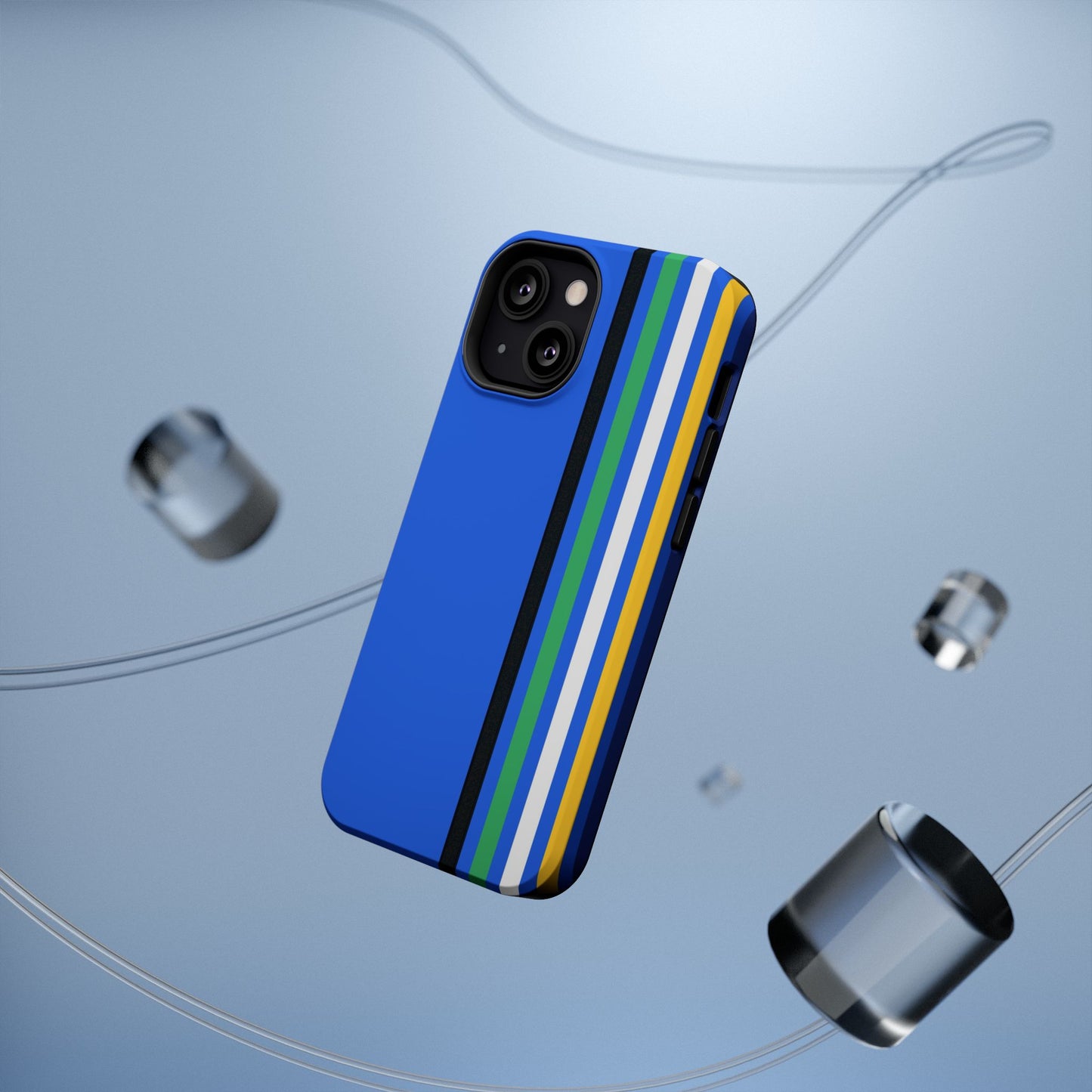 Electric Stripes iPhone 16, 15, 14, 13 - MagSafe Magnetic Tough Case by HitStickers