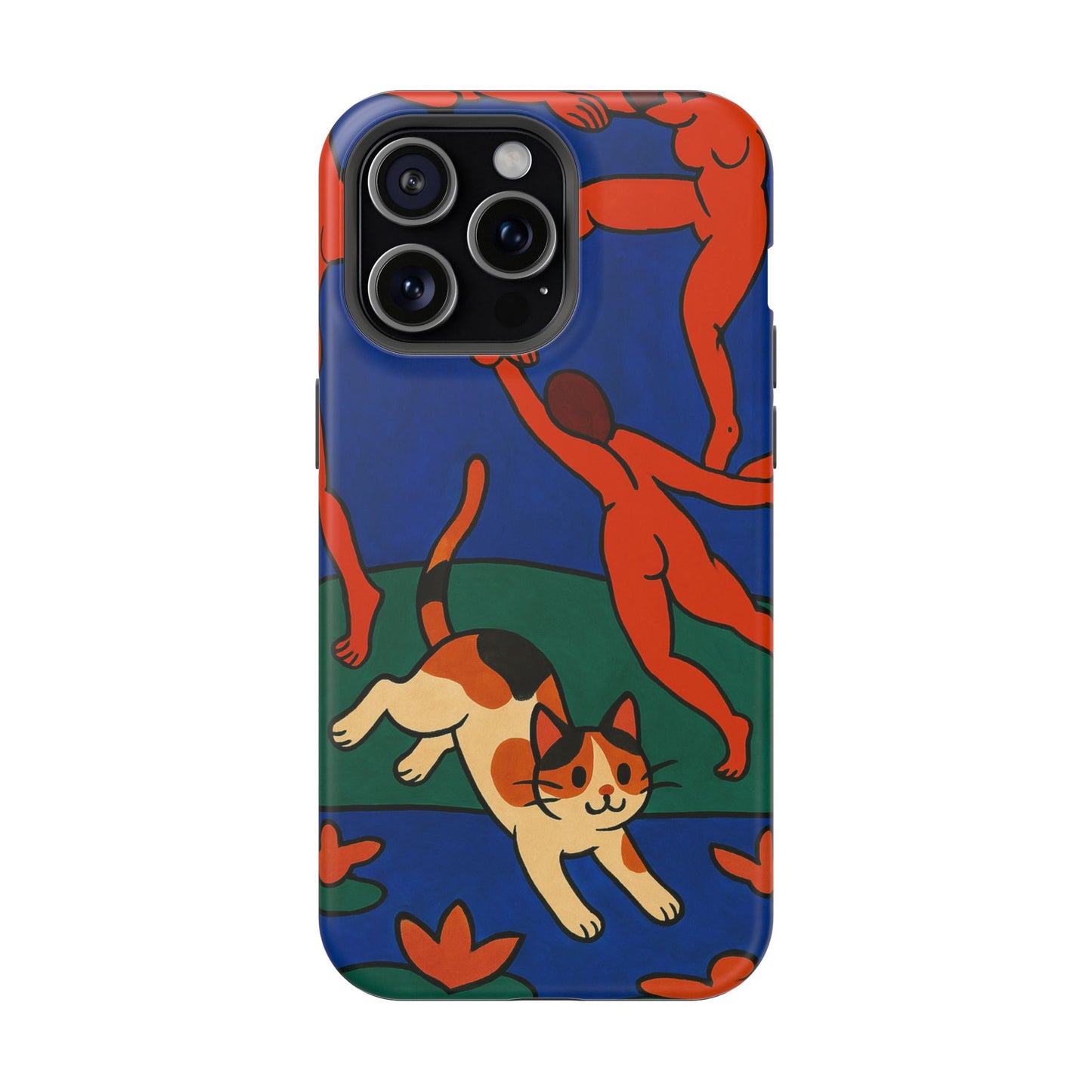 Dancing with the Cat – Matisse Inspired – iPhone 16, 15, 14, 13 – MagSafe Magnetic Tough Case by HitStickers