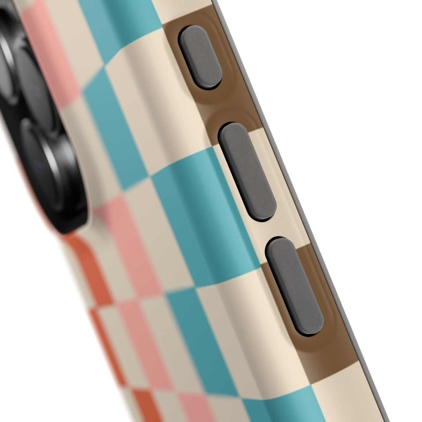 Retro Check Pop – iPhone 16, 15, 14, 13 – MagSafe Magnetic Tough Case by HitStickers