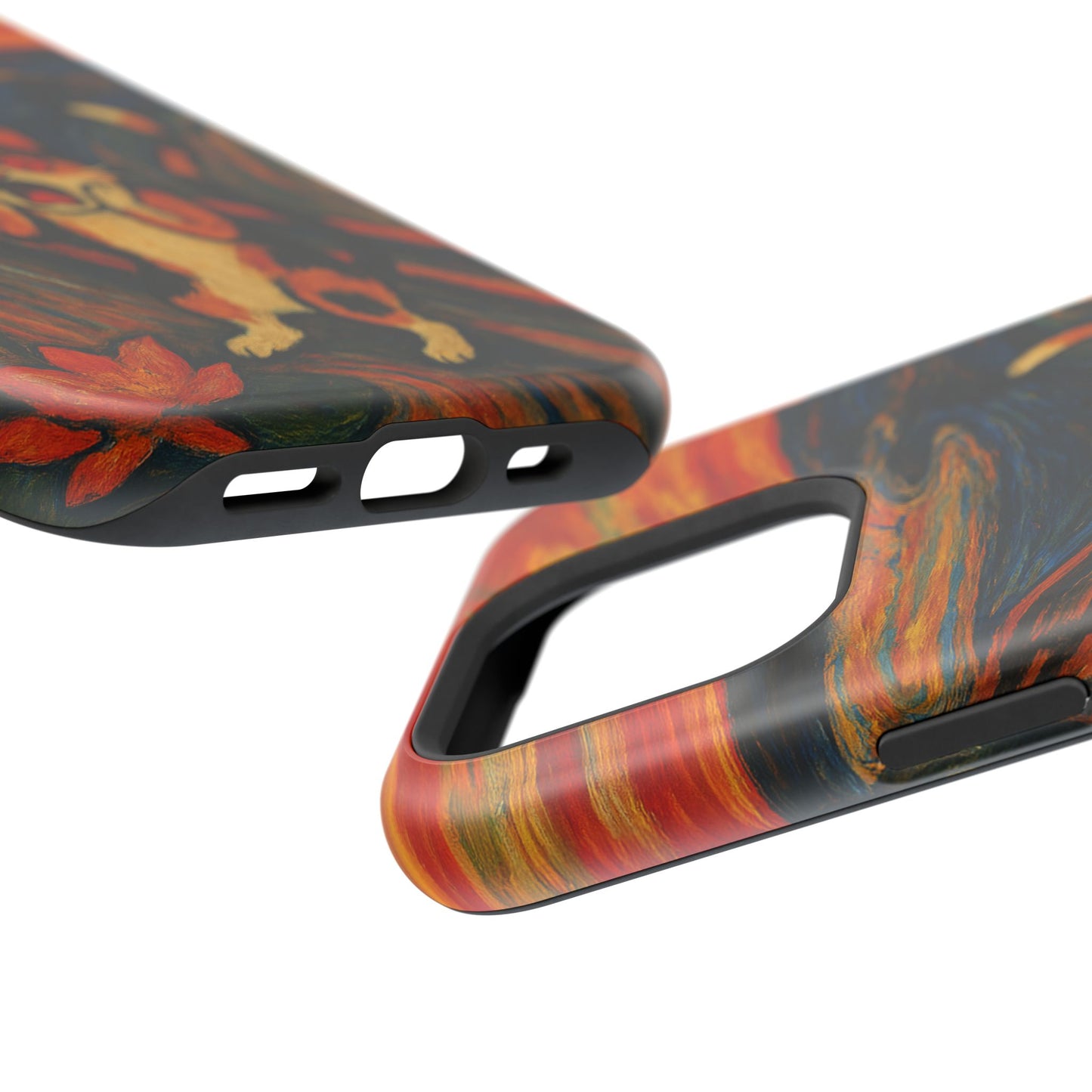 The Cat Scream – Munch Inspired – iPhone 16, 15, 14, 13 – MagSafe Magnetic Tough Case by HitStickers