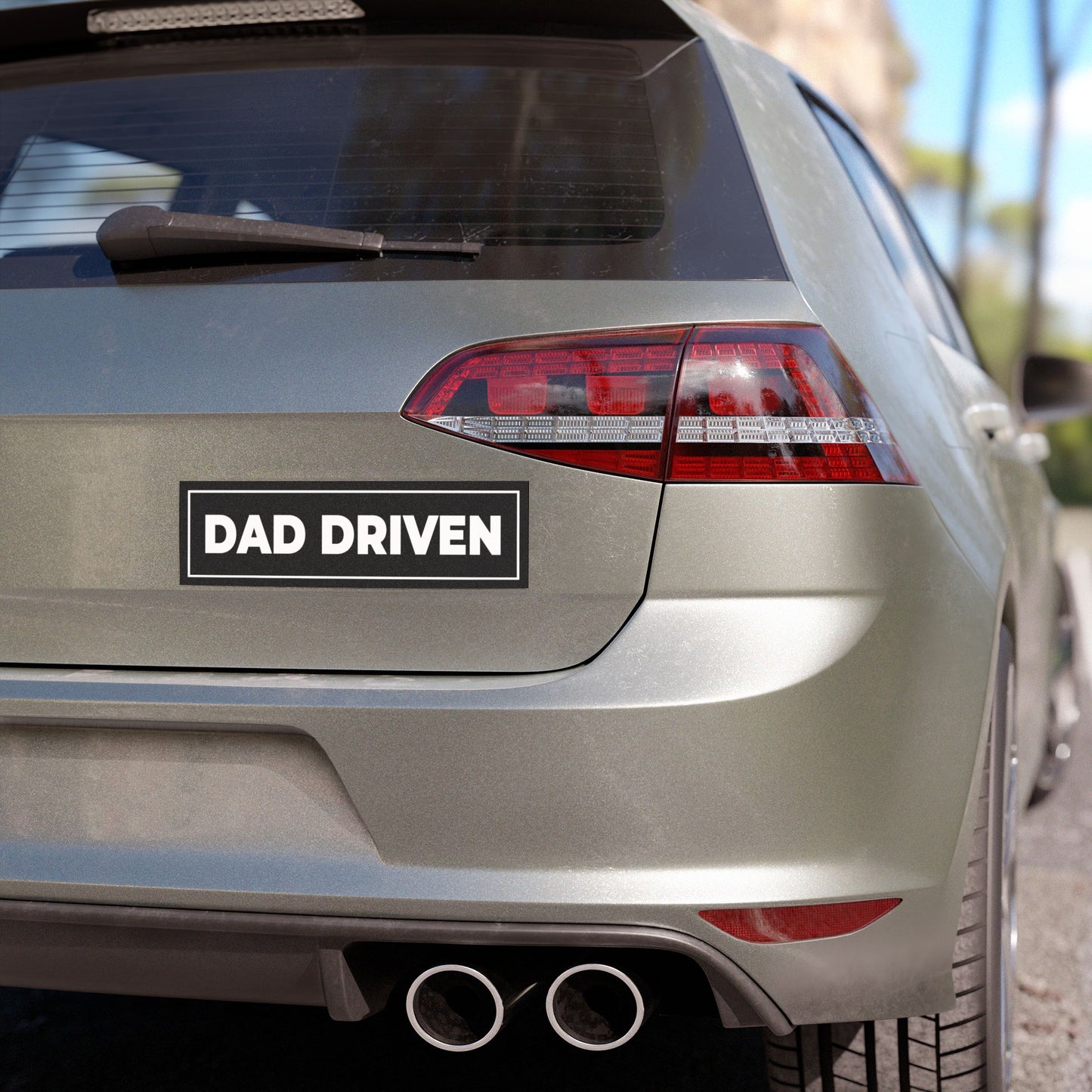 Dad Driven Car Magnet – Cool Dad Car Decal, Fun Bumper Magnet for Fathers, Strong & Weatherproof Vehicle Accessory