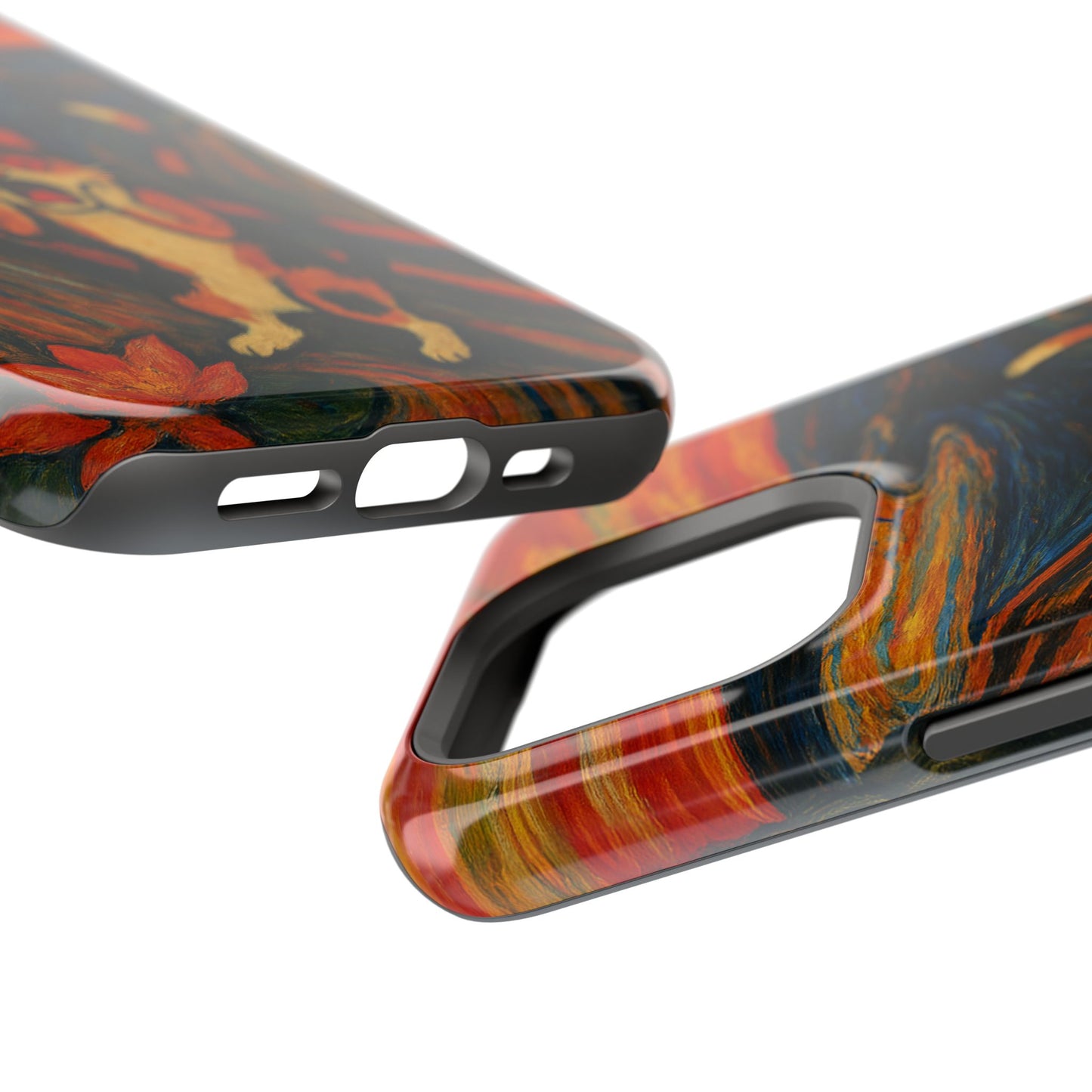 The Cat Scream – Munch Inspired – iPhone 16, 15, 14, 13 – MagSafe Magnetic Tough Case by HitStickers