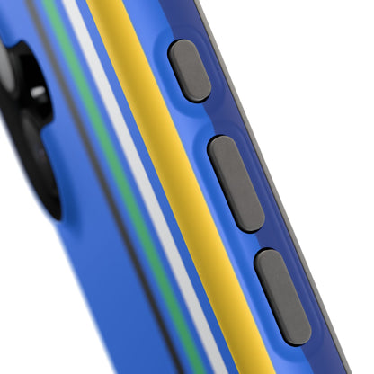Electric Stripes iPhone 16, 15, 14, 13 - MagSafe Magnetic Tough Case by HitStickers