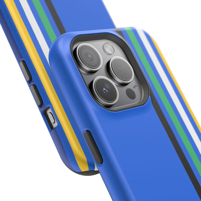 Electric Stripes iPhone 16, 15, 14, 13 - MagSafe Magnetic Tough Case by HitStickers