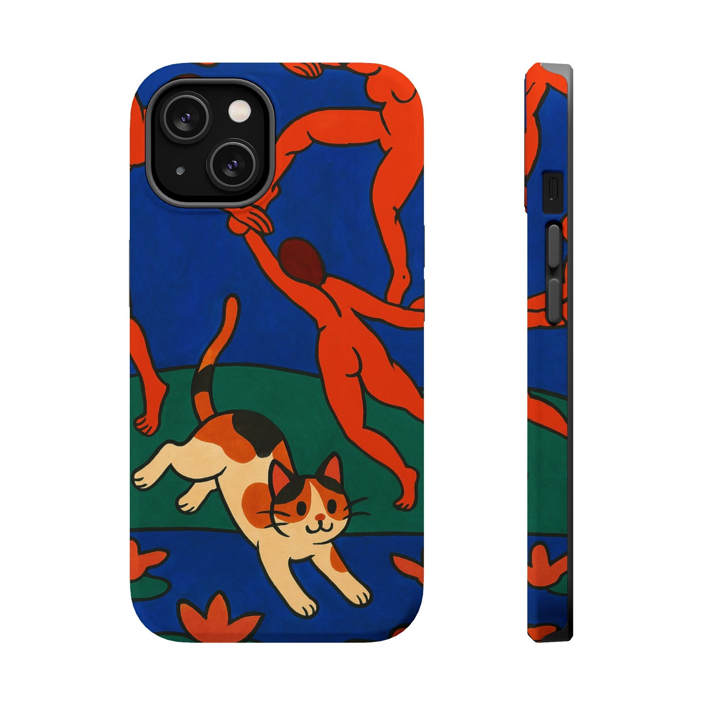 Dancing with the Cat – Matisse Inspired – iPhone 16, 15, 14, 13 – MagSafe Magnetic Tough Case by HitStickers