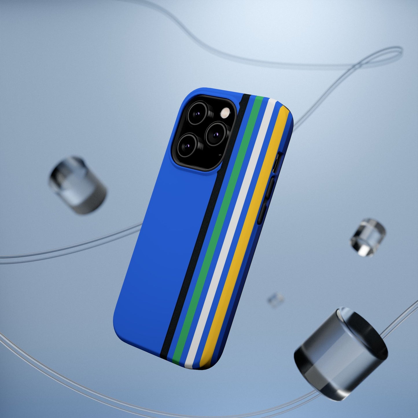 Electric Stripes iPhone 16, 15, 14, 13 - MagSafe Magnetic Tough Case by HitStickers