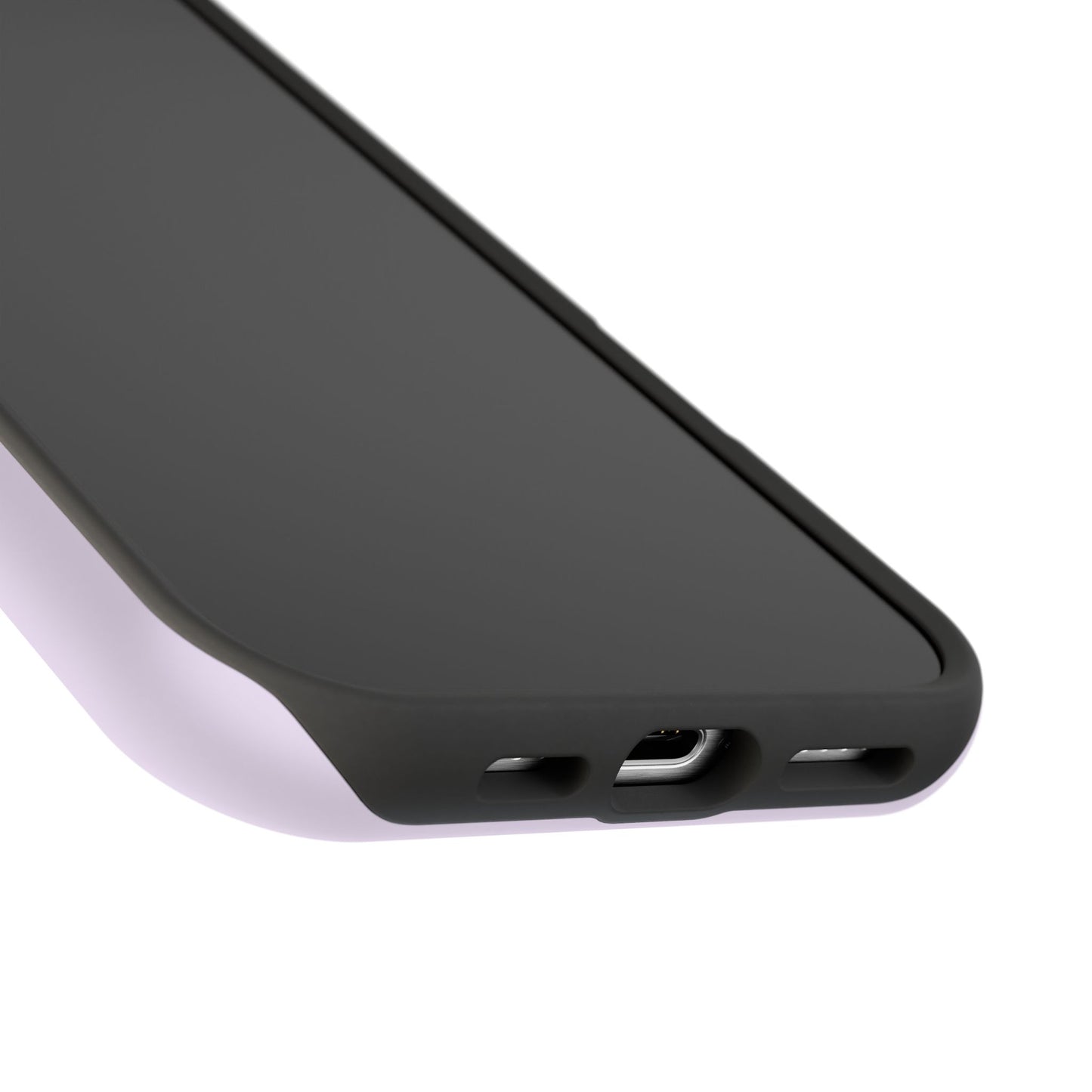 Lavender Love Striped – iPhone 16, 15, 14, 13 – MagSafe Magnetic Tough Case by HitStickers