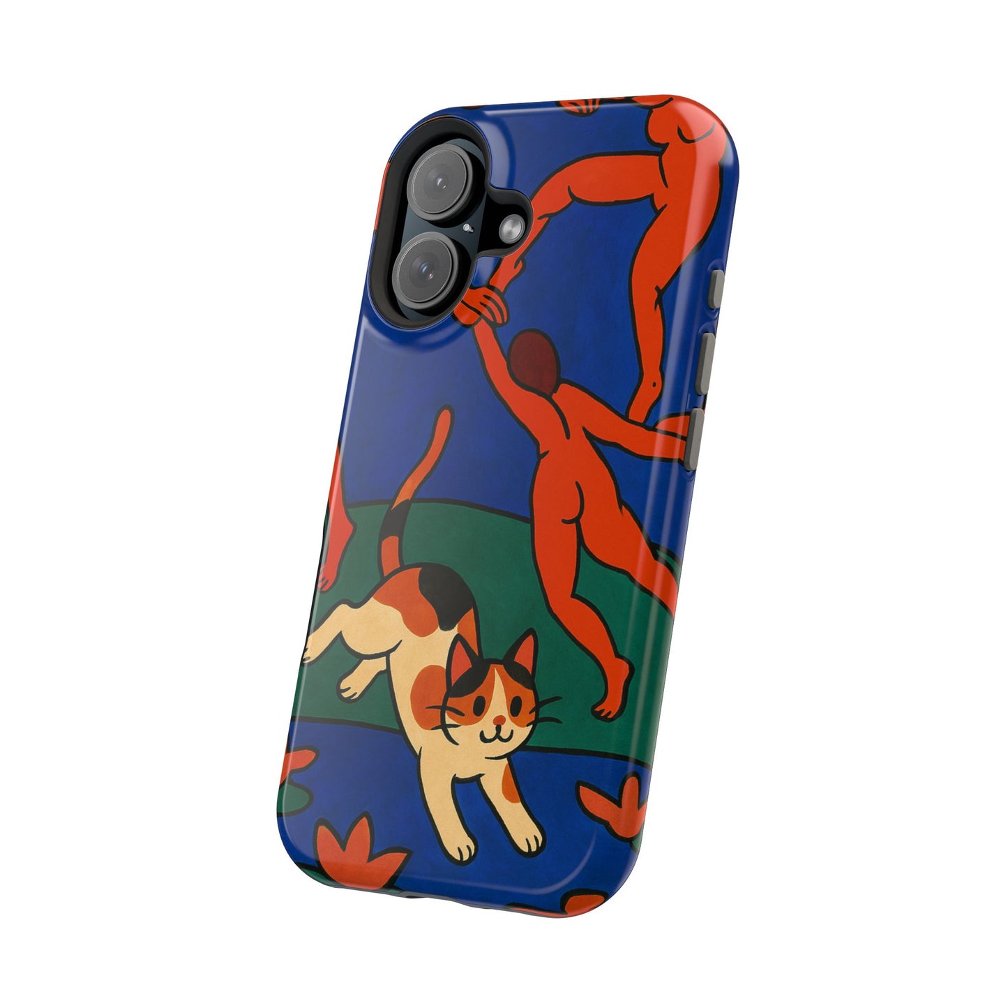 Dancing with the Cat – Matisse Inspired – iPhone 16, 15, 14, 13 – MagSafe Magnetic Tough Case by HitStickers