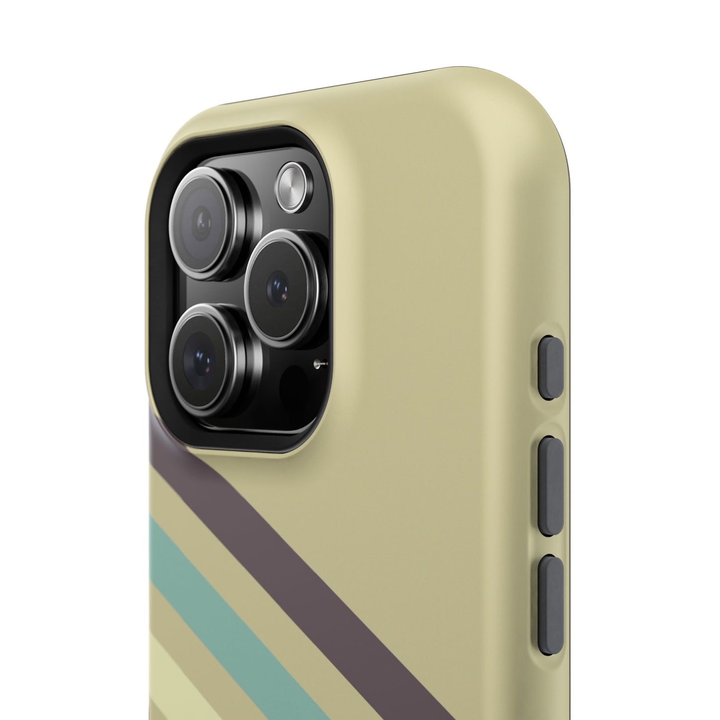 Retro Striped Case for iPhone 16, 15, 14, 13 - MagSafe Magnetic Tough Case by HitStickers