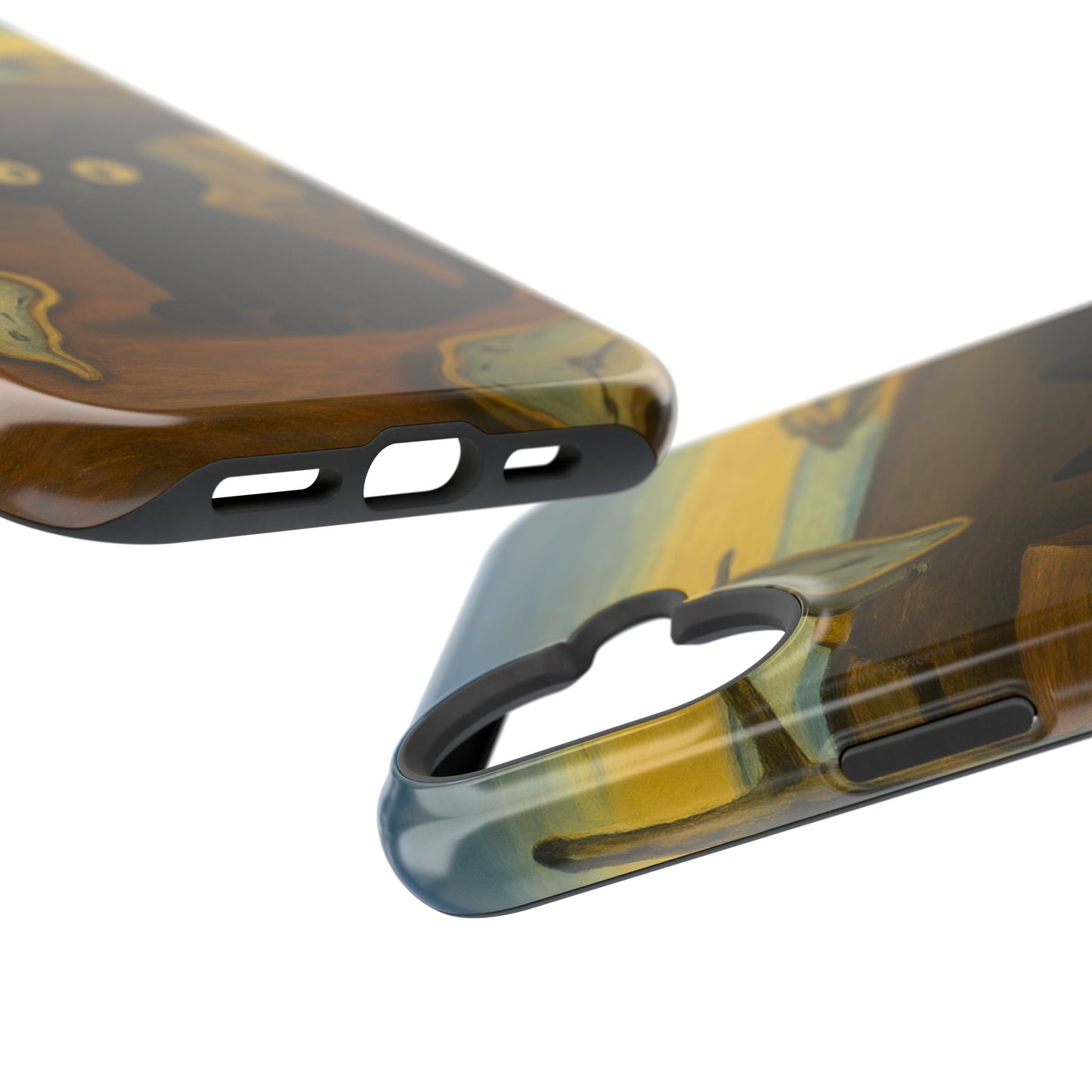 The Cat of Melting Time – Dalí Inspired – iPhone 16, 15, 14, 13 – MagSafe Magnetic Tough Case by HitStickers