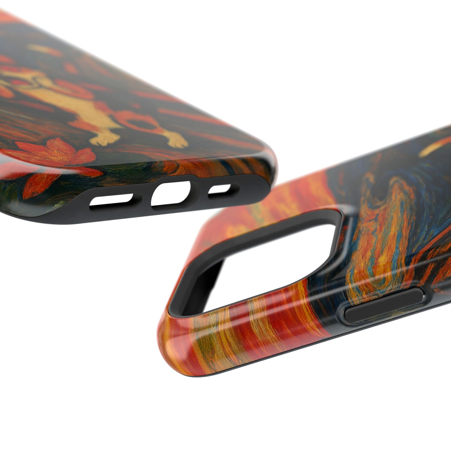 The Cat Scream – Munch Inspired – iPhone 16, 15, 14, 13 – MagSafe Magnetic Tough Case by HitStickers
