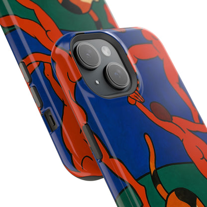 Dancing with the Cat – Matisse Inspired – iPhone 16, 15, 14, 13 – MagSafe Magnetic Tough Case by HitStickers