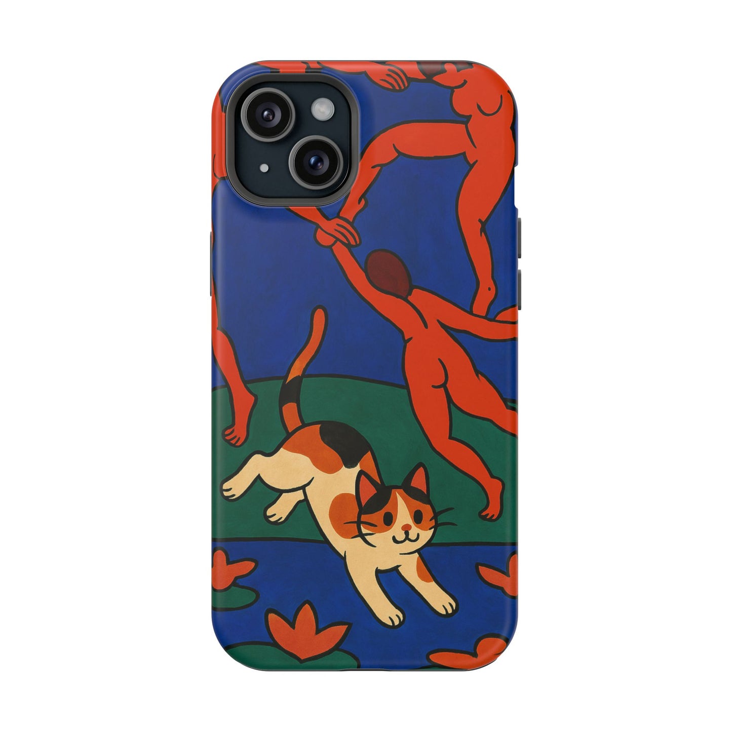 Dancing with the Cat – Matisse Inspired – iPhone 16, 15, 14, 13 – MagSafe Magnetic Tough Case by HitStickers