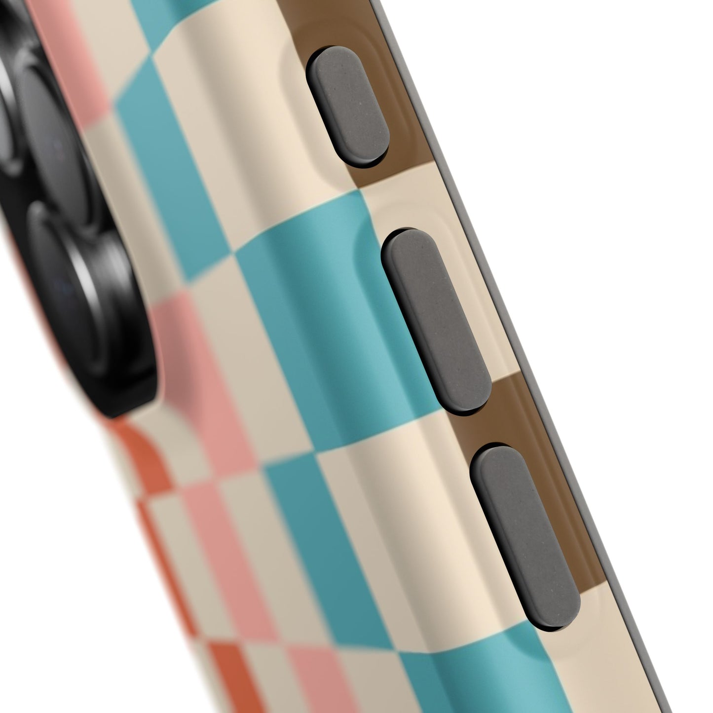 Retro Check Pop – iPhone 16, 15, 14, 13 – MagSafe Magnetic Tough Case by HitStickers