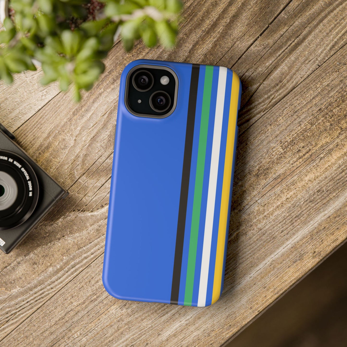 Electric Stripes iPhone 16, 15, 14, 13 - MagSafe Magnetic Tough Case by HitStickers