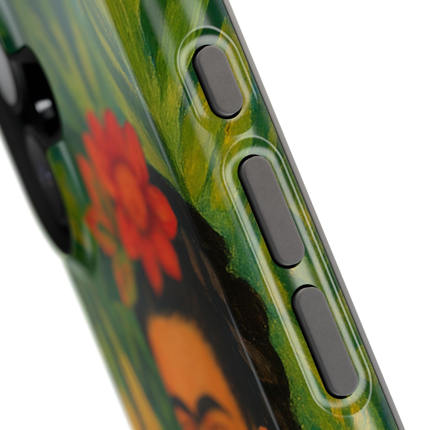 Frida & the Black Cat – Kahlo Inspired – iPhone 16, 15, 14, 13 – MagSafe Magnetic Tough Case by HitStickers