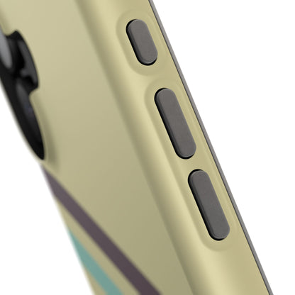 Retro Striped Case for iPhone 16, 15, 14, 13 - MagSafe Magnetic Tough Case by HitStickers
