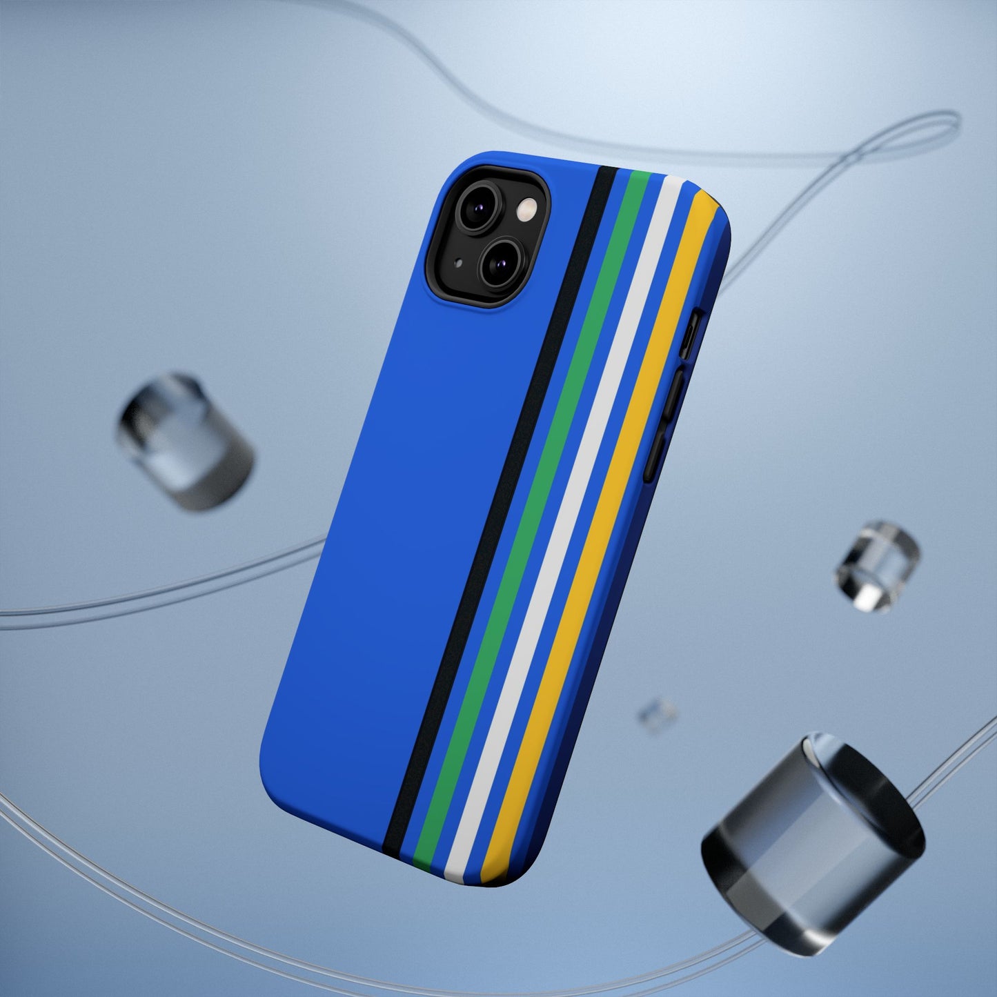 Electric Stripes iPhone 16, 15, 14, 13 - MagSafe Magnetic Tough Case by HitStickers