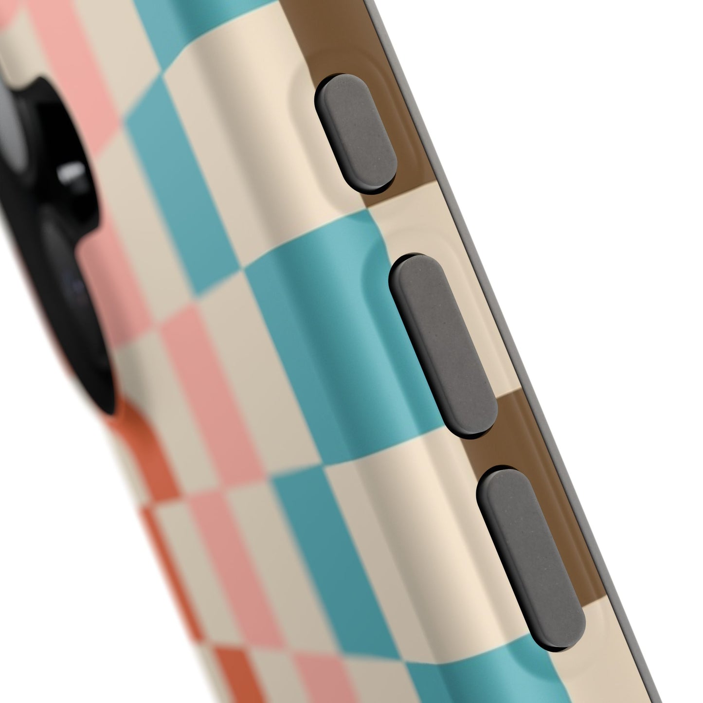 Retro Check Pop – iPhone 16, 15, 14, 13 – MagSafe Magnetic Tough Case by HitStickers