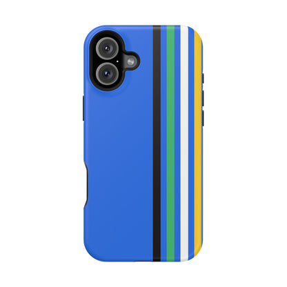 Electric Stripes iPhone 16, 15, 14, 13 - MagSafe Magnetic Tough Case by HitStickers