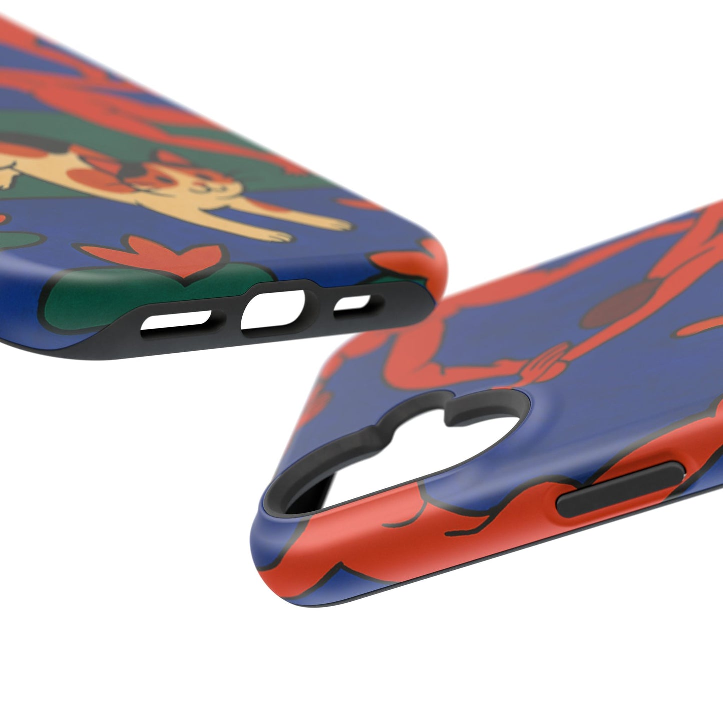 Dancing with the Cat – Matisse Inspired – iPhone 16, 15, 14, 13 – MagSafe Magnetic Tough Case by HitStickers