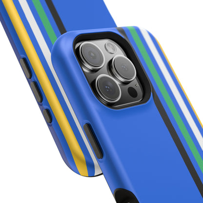 Electric Stripes iPhone 16, 15, 14, 13 - MagSafe Magnetic Tough Case by HitStickers