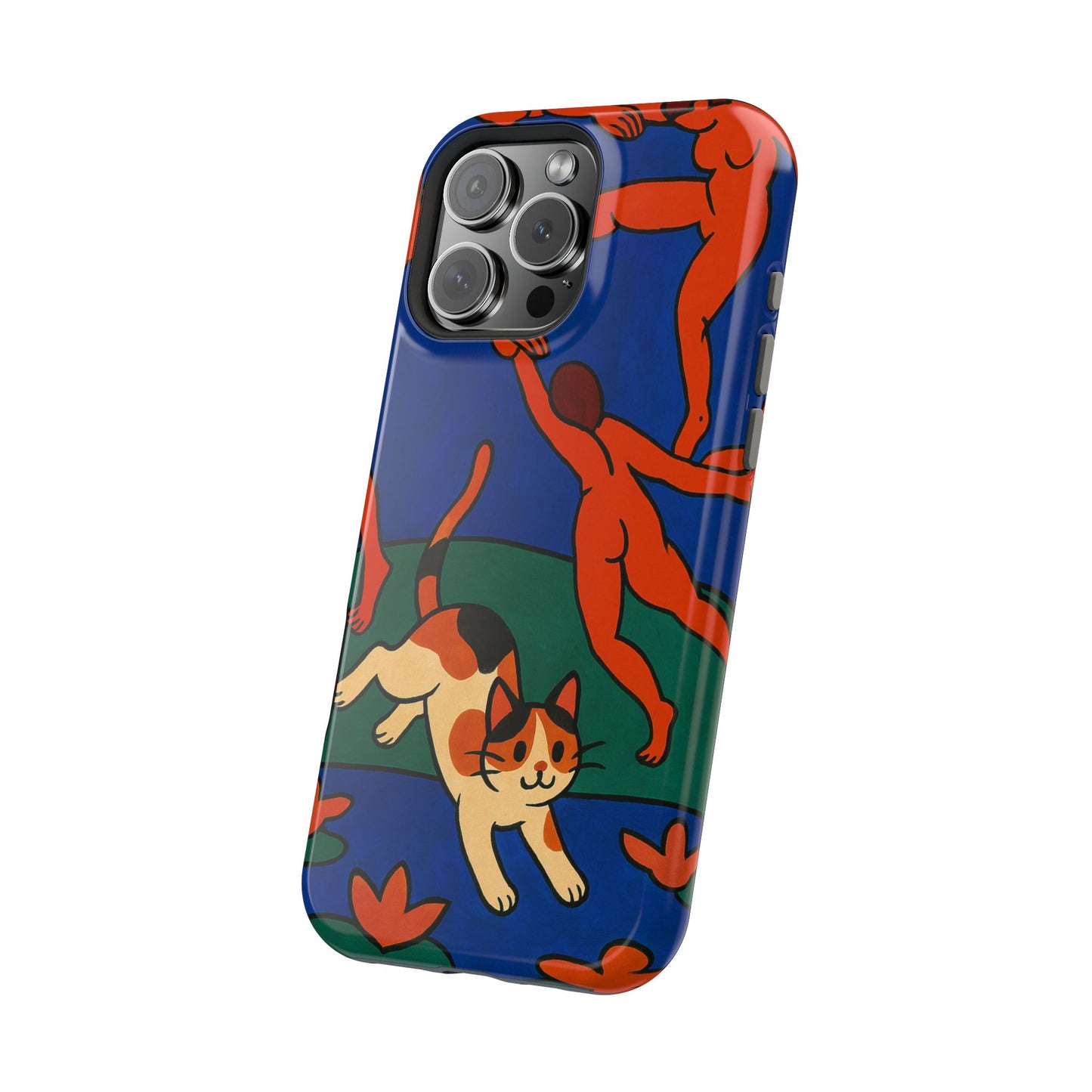 Dancing with the Cat – Matisse Inspired – iPhone 16, 15, 14, 13 – MagSafe Magnetic Tough Case by HitStickers