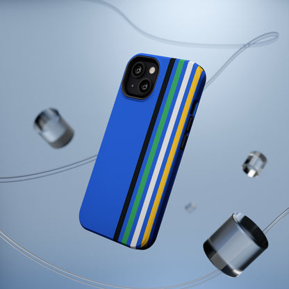 Electric Stripes iPhone 16, 15, 14, 13 - MagSafe Magnetic Tough Case by HitStickers