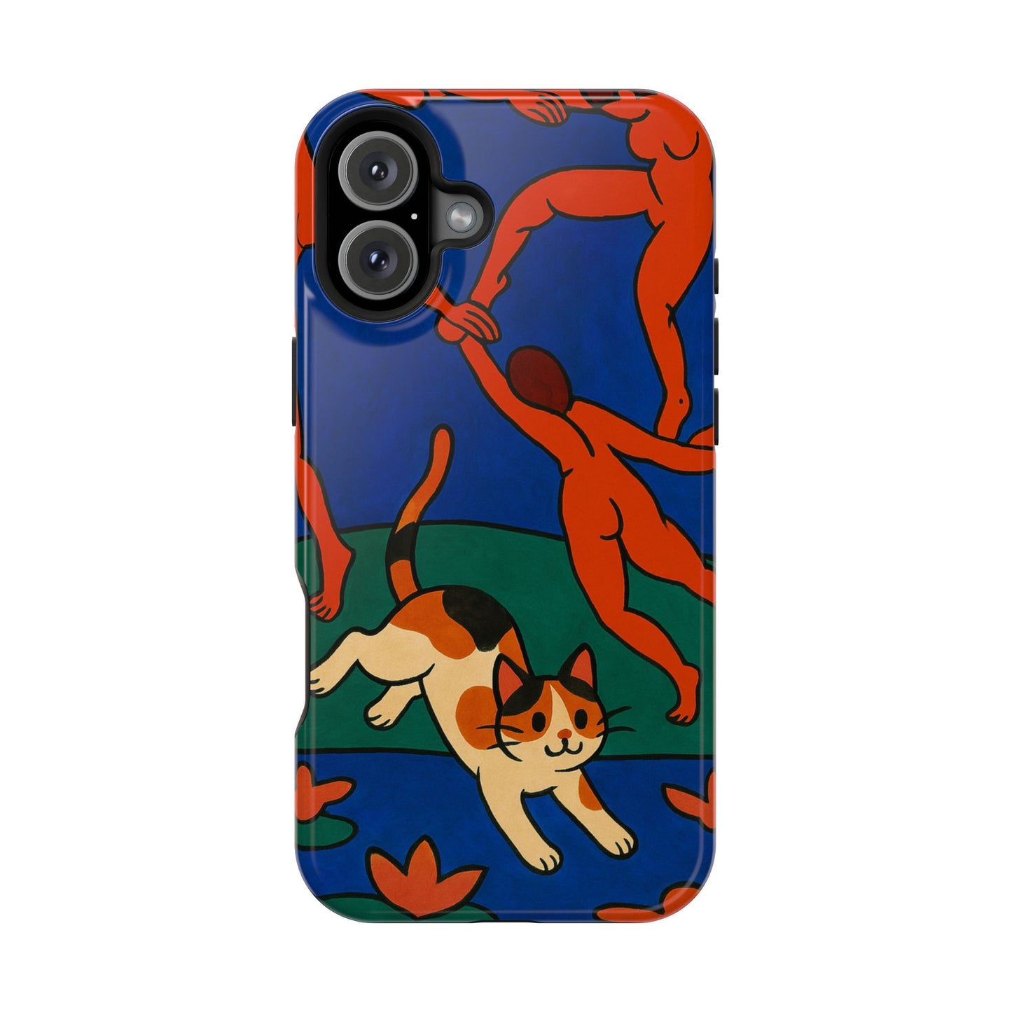 Dancing with the Cat – Matisse Inspired – iPhone 16, 15, 14, 13 – MagSafe Magnetic Tough Case by HitStickers